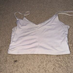 white crop top